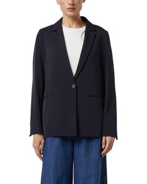 Comma, Jackenblazer Oversize-Blazer Mit Reverskragen - Blau