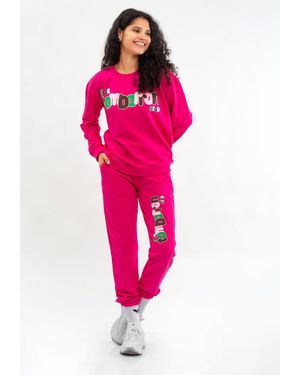 Tom Barron Jumpsuit SWEATSHIRT AND PANTS SETS (2-tlg) - Pink