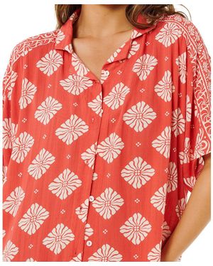 Rip Curl Langarmhemd / VENTURA VISCOSE /S SHIRT - Rot
