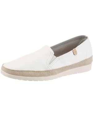 Verbenas Nuria Slipper Espadrille, Schlupfschuh, Halbschuh Mit Stretcheinsätze - Schwarz