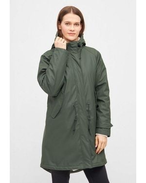 Derbe Regenmantel Tidaholm Wasserabweisend, Winddicht, Teddylining - Grün