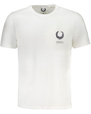 Gianmarco Venturi Weißes T-Shirt mit Rundhalsausschnitt und