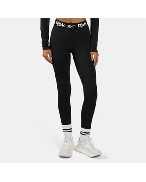 Reebok Lauftights Core Fitness Training Ruched Legging Sportlicher Stil, Für Erwachsene - Schwarz