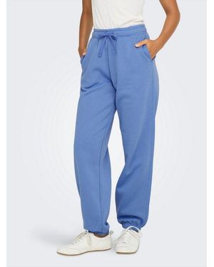 ONLY Sweathose Onlbest Cuff Pant Swt Noos - Blau