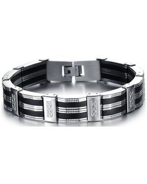 Firetti Armband Schmuck Geschenk Armschmuck Armkette Gliederarmband - Schwarz