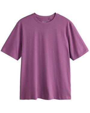 Next T-Shirt Leichtes T-Shirt (1-Tlg) - Lila