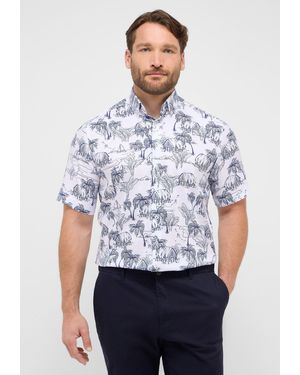 Eterna Kurzarmhemd COMFORT FIT EASY IRON (bügelleicht) - Weiß