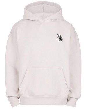 Dropsize Kapuzensweatshirt Cricle Embo Hoodie (1-Tlg) - Weiß