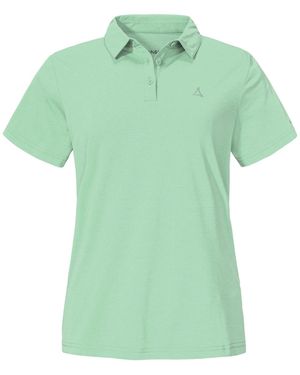 Schoeffel Poloshirt CIRC Polo Shirt Tauron mit Markenlogo auf der Vorderseite - Grün