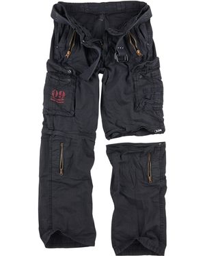 Trooper Cargohose Outback Cargo Vintage Hose Shorts Army Outdoor Pants - Schwarz