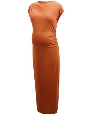 Next Umstandskleid Kurzärmeliges Kleid, Umstandsmode (1-tlg) - Orange