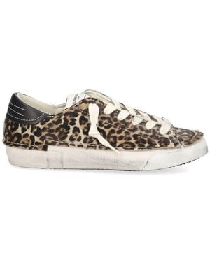 Philippe Model Prsx Low, Sneaker, Leo-Look, Damen Sneaker - Schwarz