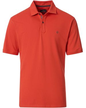 CASA MODA Poloshirt Polo-Shirt uni - Rot