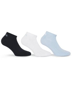 Fila Socken Invisible Plain Socks (3-Paar) Mit Eingestricktem Logo An Der Ferse - Schwarz
