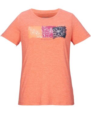 Killtec KOS 18 WMN TSHRT Leichtes, schnelltrocknendes T-Shirt mit Stretch und Print - Pink