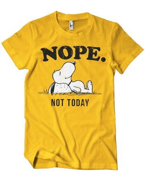 PEANUTS Worldwide LLC Nope Not Today T-Shirt - Gelb