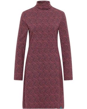 Tranquillo Bio--Minikleid mit Rollkragen - Lila
