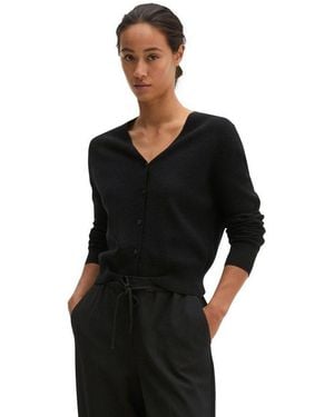 Marc O' Polo Cardigan Aus Softem Schurwolle-Mix - Schwarz