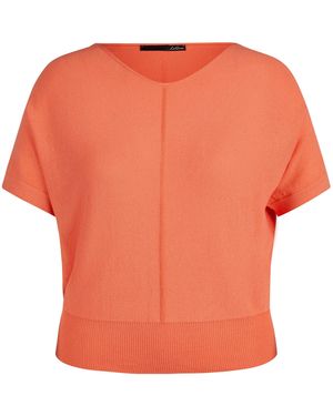 Le Comte Kurzarmpullover - Orange