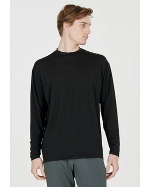 Virtus Langarmshirt Roger Mit Antibakterieller Funktion - Schwarz