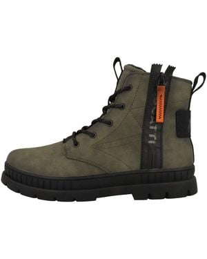 Bugatti Agb33 Herren Schnürboots Stiefeletten, Stiefel, Winterstiefel, Winterboots, Schneestiefel - Schwarz