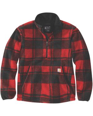 Carhartt Kapuzensweatshirt 106443-RA8 Fleece - Rot