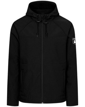 Derbe Softshelljacke Isleby Mit Seitlichen Reißverschlüssen - Schwarz