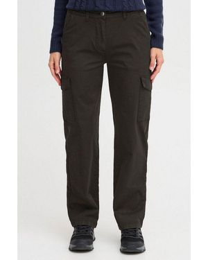 Oxmo Cargohose Oxloco Modische Stoffhose - Schwarz