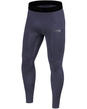 TCA Funktionsleggings Leggings, Kompressionshose, Sporthose - Blau