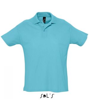 Sol's Summer Poloshirt II Seitenschlitze - Blau