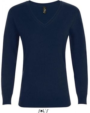 Sol's Sweatshirt Glory Sweater / 1x1 Elasthan - Blau