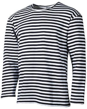 MFH Langarmshirt Russisches Marine-Shirt, langarm, Winter. - Blau
