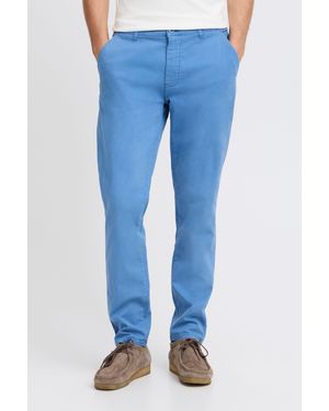 Casual Friday CFViggo Chinohose Slim Fit mit Gürtelschlaufen - Blau
