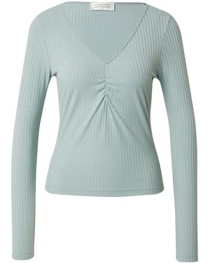 Guido Maria Kretschmer Langarmshirt Jasmina (1-tlg) Drapiert/gerafft - Blau