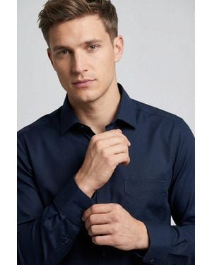 Marvelis Langarmhemd Modern Fit, Businesshemd, Bügelfrei, New-Kentkragen - Blau