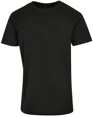 Build Your Brand Rundhalsshirt Basic Round Neck T-Shirt XS bis 5XL - Schwarz