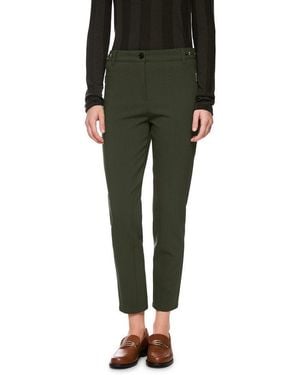Marc Cain Stoffhose Equestrian Grace Premium Damenmode Model Silea Im Reiterhosen-Style - Grün