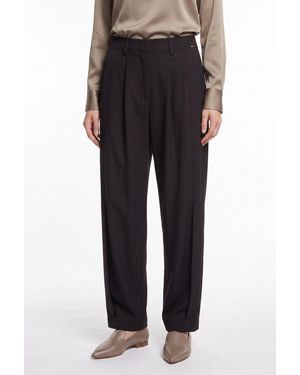 Cinque Bundfaltenhose Cioptis Mit Schmal Zulaufendem Bein - Schwarz