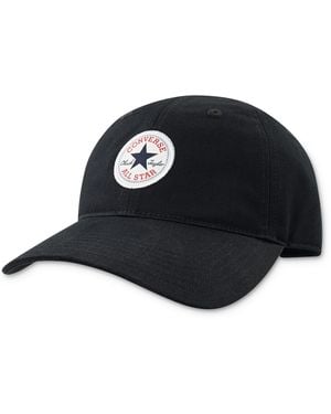 Converse Baseball Cap für Erwachsene, sportlicher Stil, aus Baumwolle - Schwarz