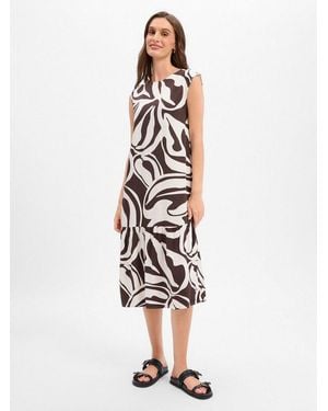 Opus A-Linien-Kleid Wicyla Lush - Weiß