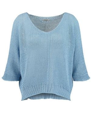 Key Largo V-Ausschnitt-Pullover Wkn Fresh V-Neck - Blau
