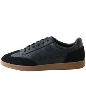 Next Schnürsneaker mit Velourslederbesatz Sneaker (1-tlg) - Schwarz