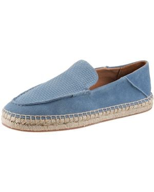BOSS Madeira_Mocc Espadrille Slipper, Schlupfschuh, Sommerschuh, Urlaubsschuh Mit Bastumrahmung - Blau