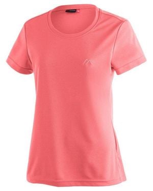 Maier Sports T-Shirt Waltraud Damen Kurzarmshirt, Leichtes Sommer Funktionsshirt, Rundhals, Reg Fit - Pink