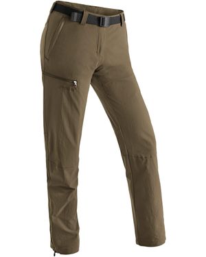 Maier Sports Funktionshose Inara Wanderhose, atmungsaktive Outdoor-Hose, 4 Taschen, Slim Fit - Grün