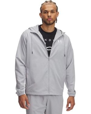 Under Armour Softshelljacke Rival Woven Windbreaker - Grau