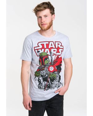 Logoshirt T-Shirt Boba Fett - Weiß