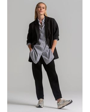 SENSES.THE LABEL Jackenblazer mit Reverskragen - Schwarz