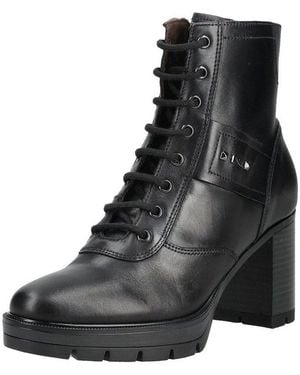 Nero Giardini Stiefelette Leder High-Heel-Stiefelette - Schwarz