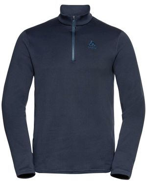 Odlo Fleecepullover Pullover Berra 1/2 Zip Mid Layer 542492 - Blau